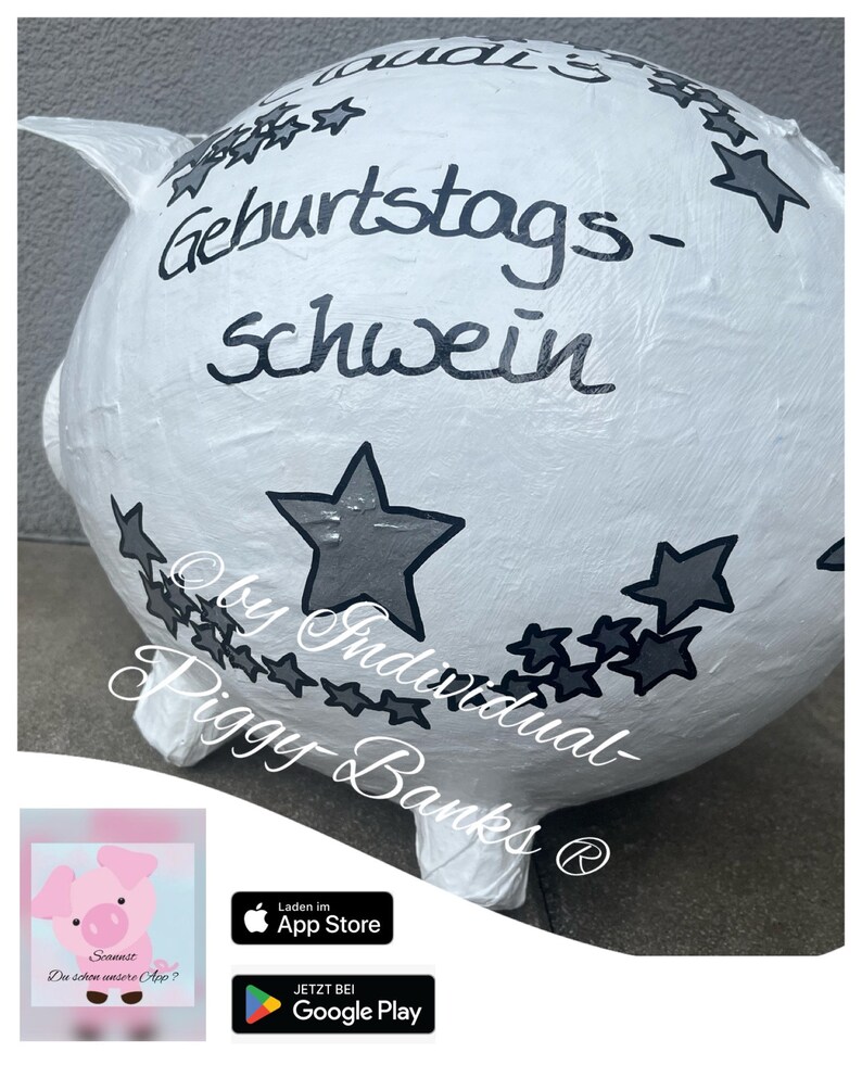 Sparschwein XXL 60. Geburtstag Geldgeschenk Kartenbox Briefbox Geburtstag Geschenk imagem 2