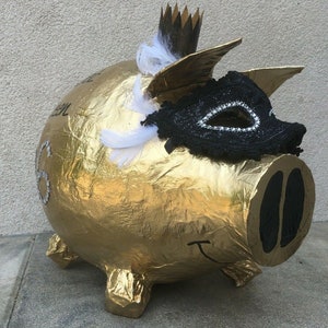 Sparschwein XXL Sweet 16 gold Geschenk 16 Geburtstag Geldgeschenk Kartenbox Bild 8