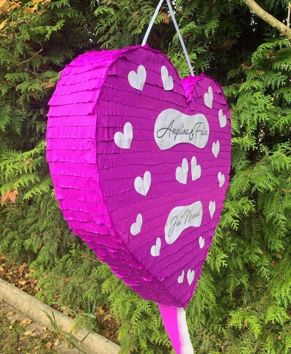 pinata heart xxl wedding birthday money gift 60 x 55 cm