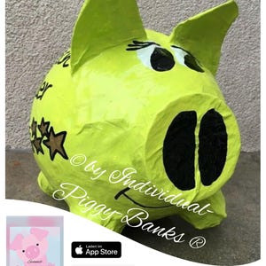 Piggy Bank Wish Fulfiller Money Gift Gift Box Wedding Birthday Stars Lucky Pig
