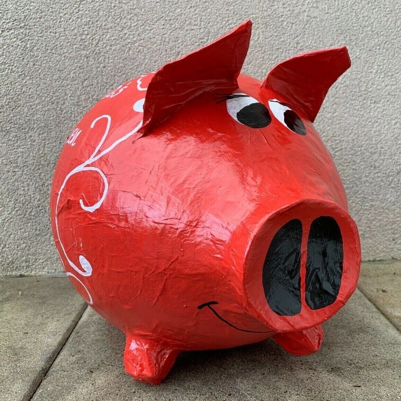 Sparschwein XXL 50. Geburtstag Geschenk Geldgeschenk Briefbox Kartenbox Schwein Bild 5