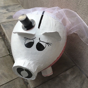 Sparschwein XXXL Riesengross Hochzeitsschwein Briefbox Kartenbox Umschlagbox Box