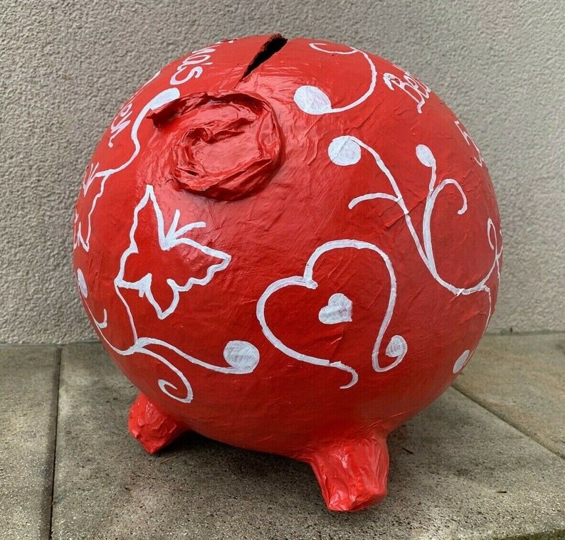 Sparschwein XXL 50. Geburtstag Geschenk Geldgeschenk Briefbox Kartenbox Schwein Bild 4