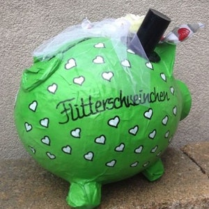 Sparschwein XXL handmade Geldgeschenk Hochzeit Briefbox Kartenbox Glücksschwein Umschlagbox für Umschläge Hochzeitsgeschenk Hochzeitsschwein Bild 6