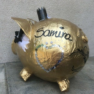 Sparschwein XXL Sweet 16 gold Geschenk 16 Geburtstag Geldgeschenk Kartenbox Bild 5