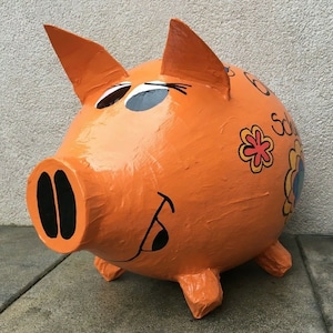 Sparschwein XXL Motiv: Prilblumen Geldgeschenk 60. Geburtstag Kartenbox Umschlagbox