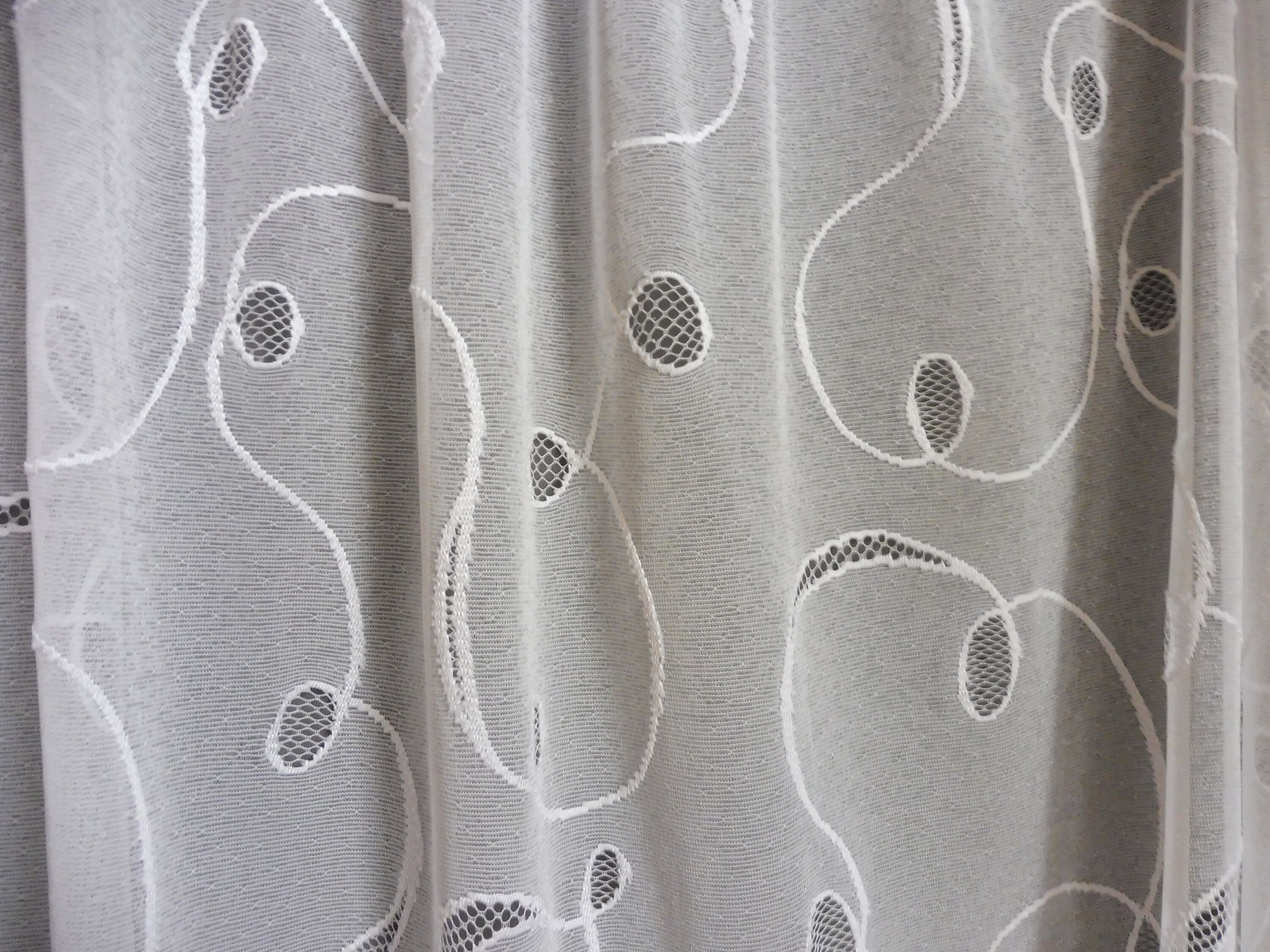 Bestickte Vorhang aus Tüll | Etsy