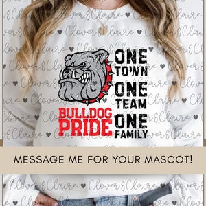 Bulldog Pride PNG: School Spirit Clipart, Sublimation Design (Digital Download