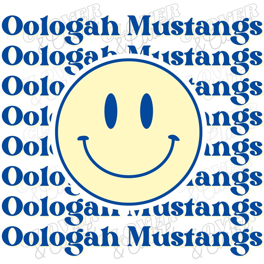 Oologah Mustangs PNG Clipart Sublimation File Instant Etsy