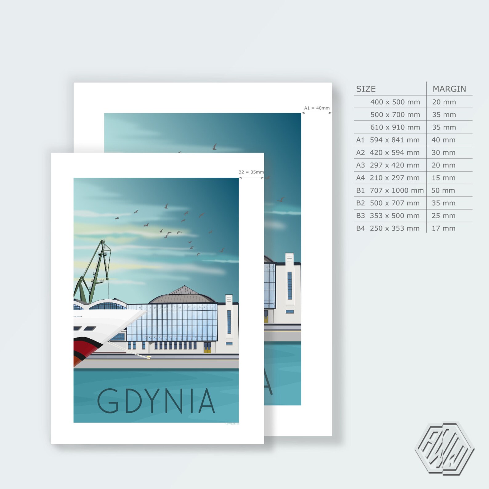 Plakat Gdynia - Gdynia Poster - Emigration Museum - Travel, Gdynia ...