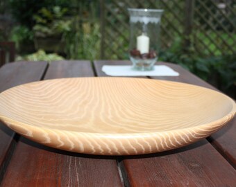 Große XXL Holzschale aus eur. Eschenholz. 480 x 88 mm. Handarbeit.