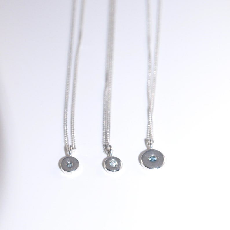 2.5mm diameter Topaz London with necklace Very British