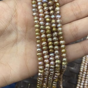 VeroniQ Trends-Süßwasser Perlen in Basra Farbe-Double Line Halskette 20 Zoll Länge-Indischer Schmuck-Kundan-Hochzeit-USA