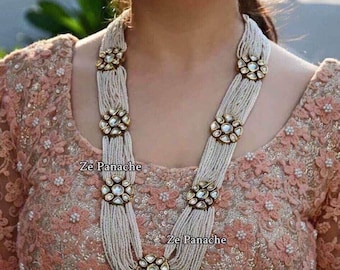VeroniQ Trends-Designer Rani Haar Style in Kundan/Polki Necklace Set very High Quality -D9-Bridal,Wedding,Engagement,Royal
