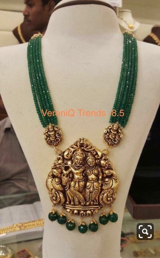 Radha krishna deals necklace set