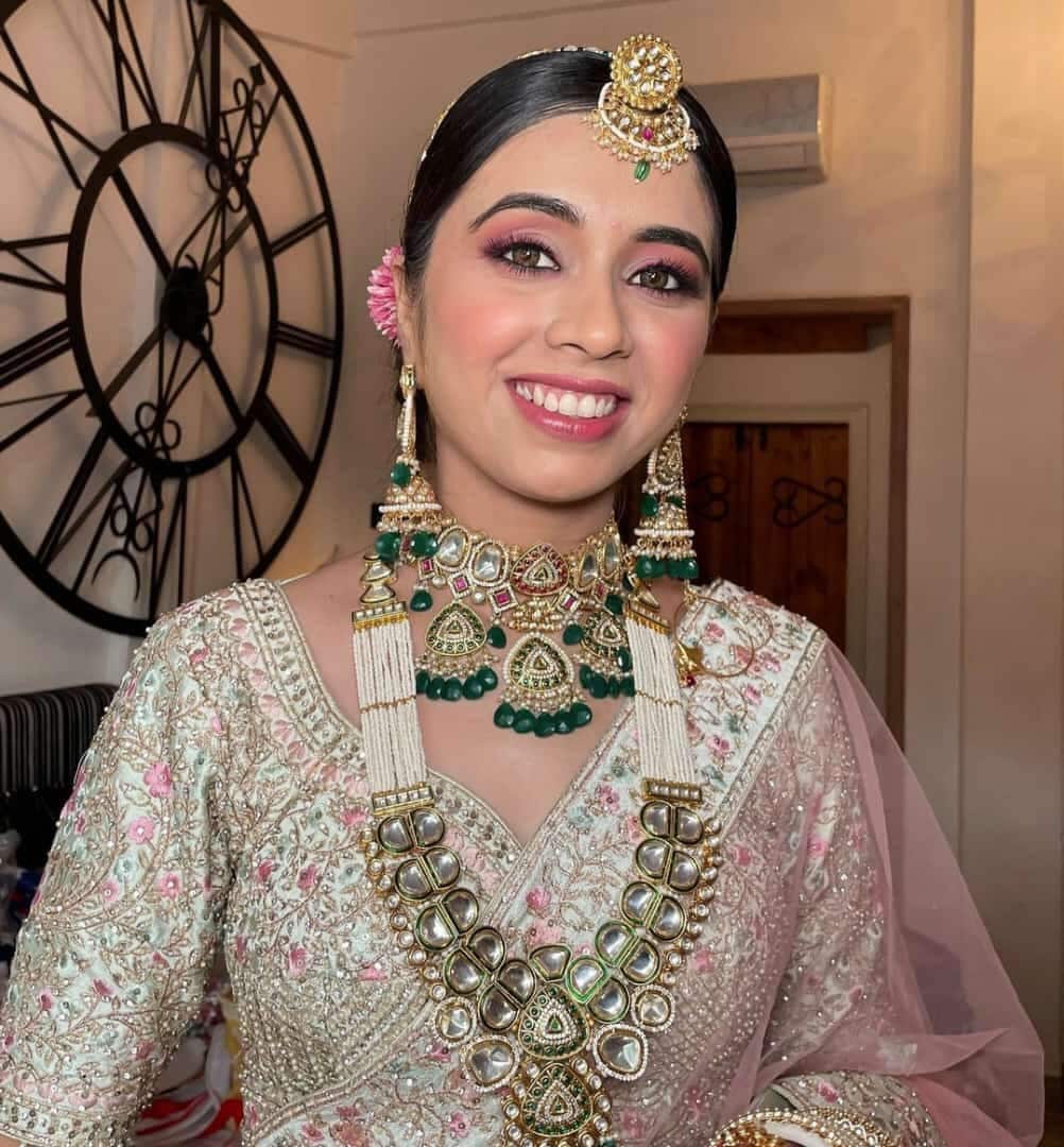 Veroniq Trends-indian Bridal Polki Kundan Necklace-long Necklace