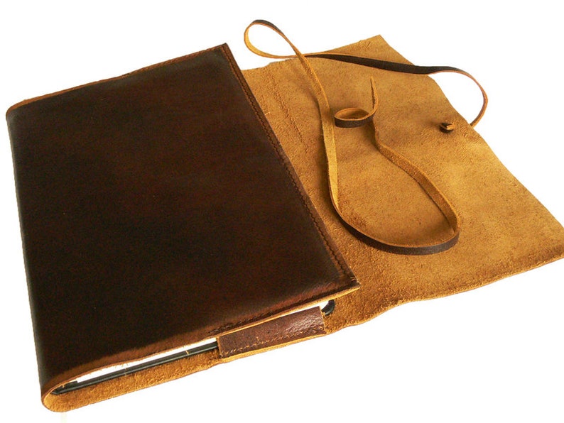 A5 Leather Calendar 2025 Leather Cover Genuine Buffalo Leather Rustic