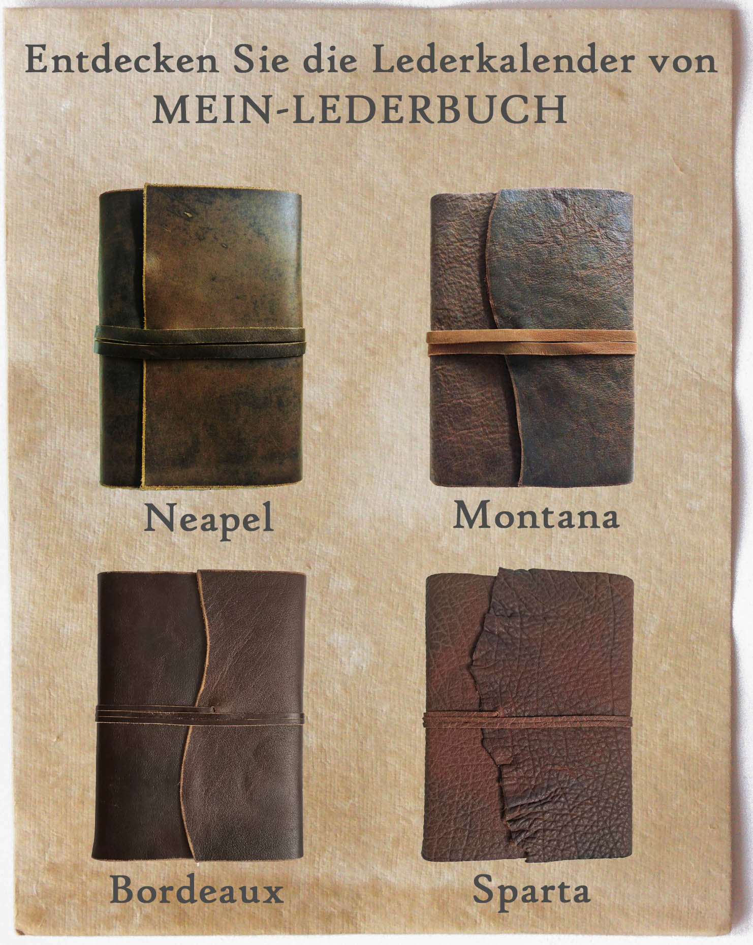 A5 Leder-Kalender 2024 Ledereinband echtes Büffelleder - Etsy.de