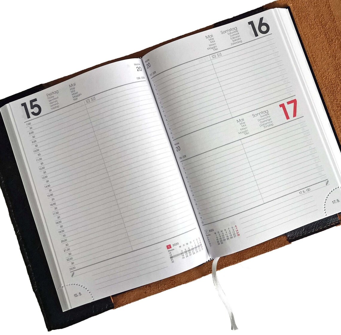 2023 Tages-Kalender ARIZONA mit Ledereinband DIN - Etsy.de