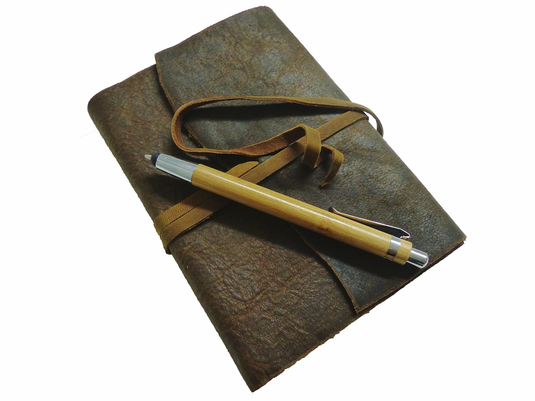 A5 Leder-Kalender 2024 Ledereinband echtes Büffelleder - Etsy.de