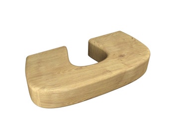 Oak Wooden Handle Set U-2001XS | Cabinet Pull | Modern kitchen hardware | Dresser Drawer Handle | 96-240 mm 3,8-9" inches