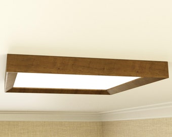 FLORENCE LED ceiling lamp made of Natural Wooden Interior Art Design