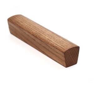 Set Ash wood Toskana brown Cabinet Pull. Wooden Handles U-8015. Modern kitchen Handles. Contemporary Drawer Handle.