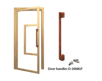 Handles for internal doors | Knobs| Drawer Pulls | Wardrobe Door | Cabinet Handles Knobs D-2008GF set of 2 NATURAL OAK