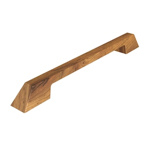 Poignées en bois U-0914, poignées de cuisine modernes, poignée de tiroir contemporaine