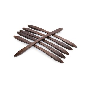 Set Rustic Catalonia Oak Cabinet Pull | Holzgriff U-1057 | Moderne Küchenutensilien | Kommode Schubladengriff | Holzschubladengriff