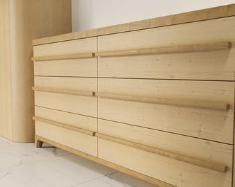 Skuffegreb i egetræ U-8015 – Ikea Besta skabsgreb til køkken, soveværelse, entré, moderne møbler