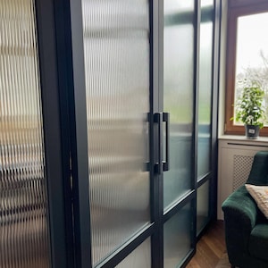 Handles for internal doors | Knobs| Drawer Pulls | Wardrobe Door | Cabinet Handles Knobs D-2008GF set of 2 NATURAL Black OAK