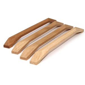 Poignées en bois U-8807, poignées de cuisine modernes, poignée de tiroir contemporaine