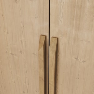 IKEA Besta Holzgriff U-8807 / Eichenmöbelgriff für Tür / Griff für Kommode / Kleiderschrank / Fernsehschrank
