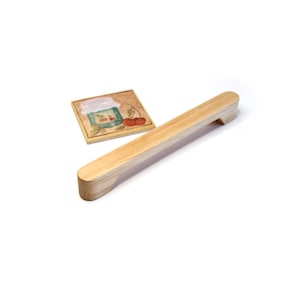 Alder Cabinet Pull | Wooden Handle U-4305 | Modern kitchen hardware | Dresser Drawer Handle | Wood Drawer Handle