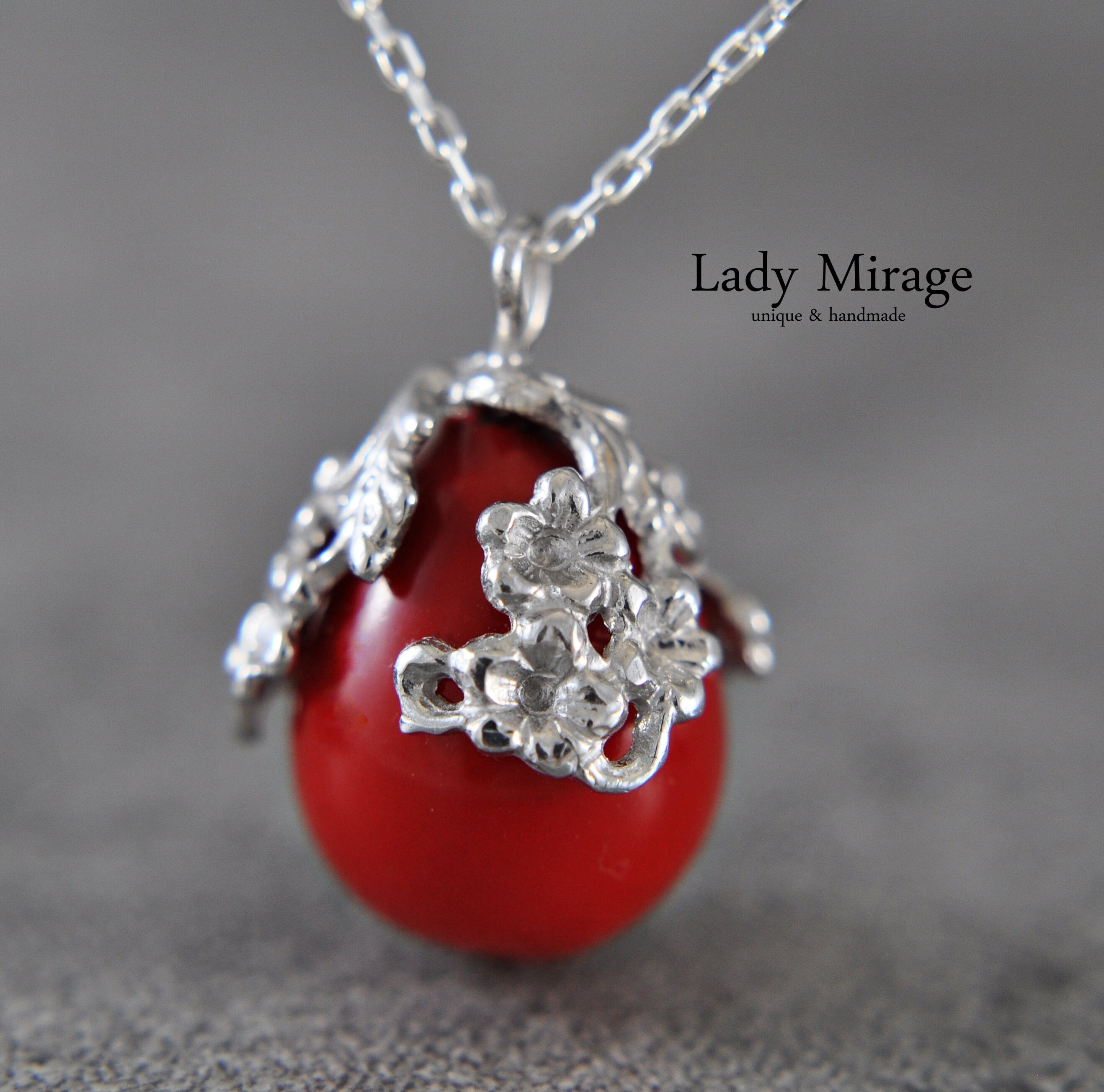 Cherry Blossom 925 Sterling Silver Shell Pearl Pearl