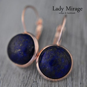 BESTSELLER Lapis Lazuli Earring Rose Gold image 3