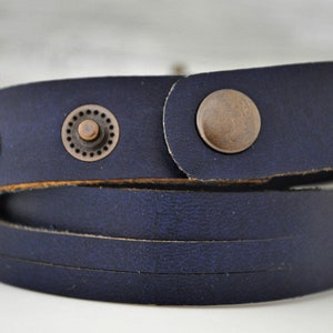 Lapis Lazuli Real Leather Watch imagen 2