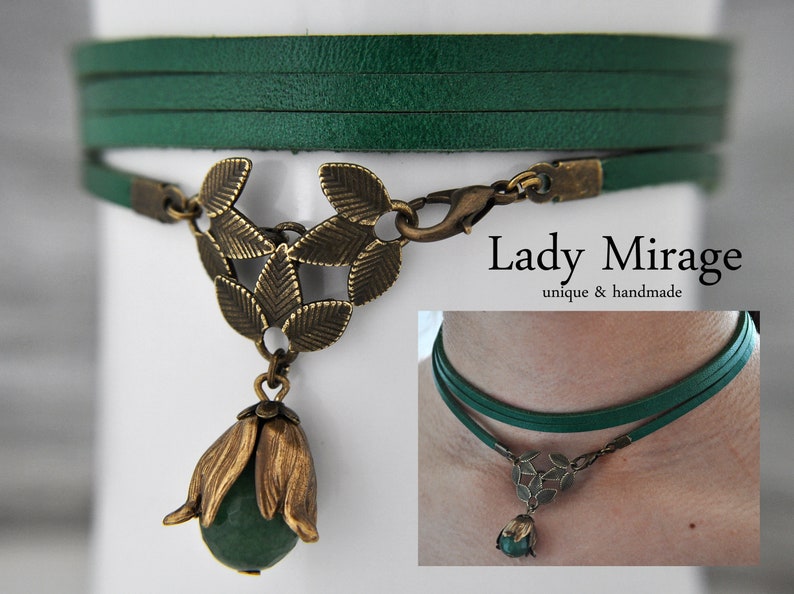 Leather Choker Necklace \