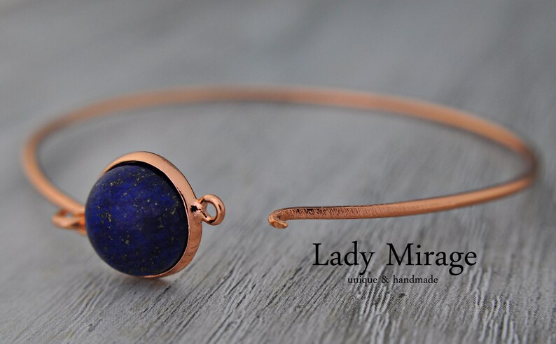 BESTSELLER Lapis Lazuli Earring Rose Gold image 4