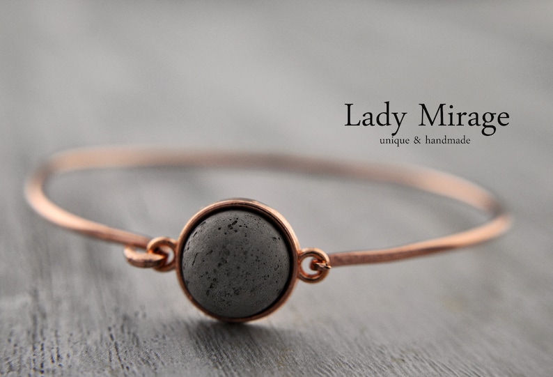 BESTSELLER Concrete Bangle Rose Gold image 1