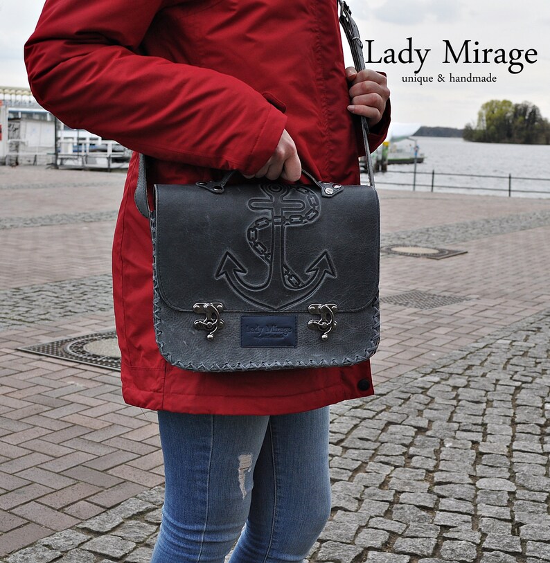 Astoria Genuine Leather Bag Grey image 2