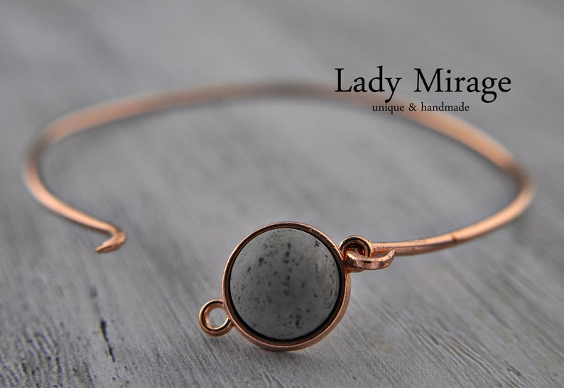 BESTSELLER Concrete Bangle Rose Gold image 2