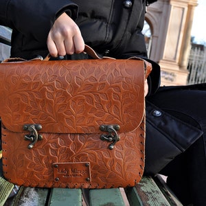 Magical Leaves Genuine Leather Bag image 2