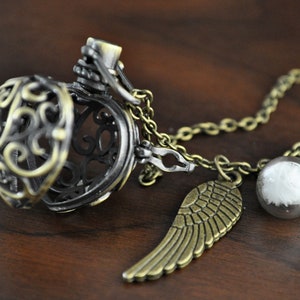 Real Feather Angel Caller Necklace imagen 4