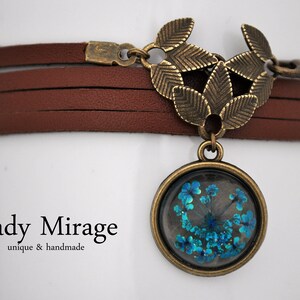 BESTSELLER Leather Choker Bloomy Dreams Spring handmade necklaces image 4