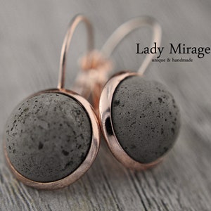 BESTSELLER Concrete Earring Rose Gold image 2