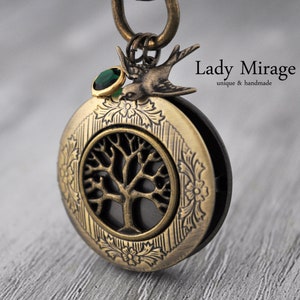 BESTSELLER Keychain with Tree of Life Locket Handmade Brass imagen 1