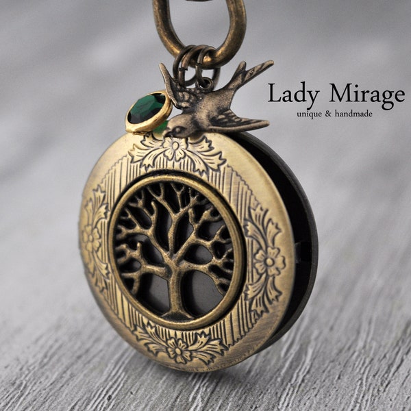 BESTSELLER Keychain with "Tree of Life" Locket Handmade Brass