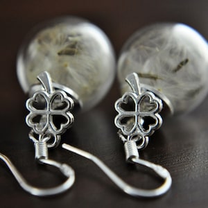 BESTSELLER LUCK Real Dandelion Necklace Silver Plated imagen 2